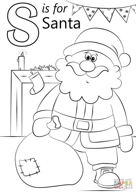 27 Pretty Photo Of Santa Coloring Page Santa Coloring Page Letter S