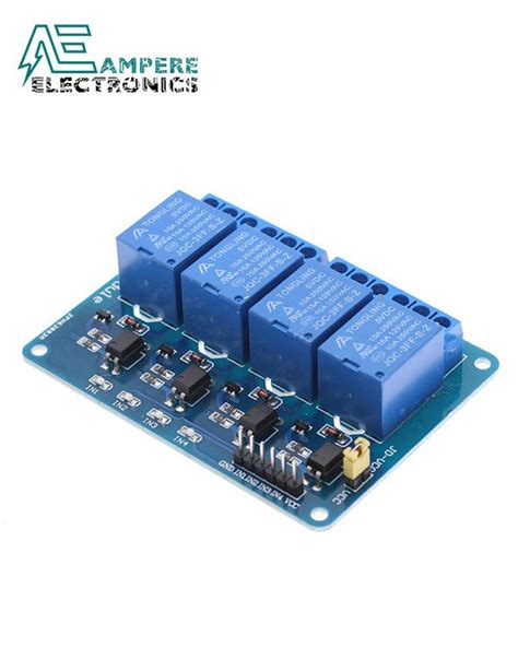 Relay Module 4 Channel 5vdc Ampere Electronics