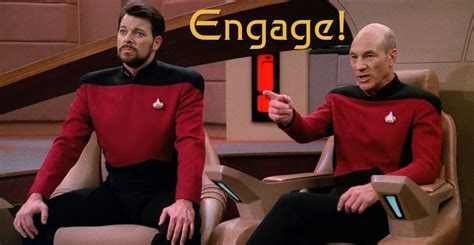 40 Years Of Star Trek Characters Saying Engage Borninspace