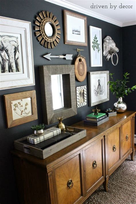 If you are looking for some inexpensive home decor ideas to diy without having to spend the money fancy furniture stores want for similar pieces, you may be in luck. My Home Office Gallery Wall Reveal & Tips | Driven by Decor