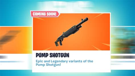 Legendary Pump Shotgun In Fortnite Youtube