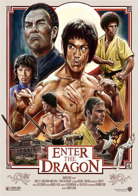 Enter The Dragon Bruce Lee Classic Kung Fu Movie Poster | Etsy | Bruce