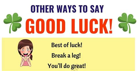 Good Luck Synonym Following Is A List Of 19 Ways To Say Good Luck In