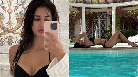 Disha Patani Sizzles In A Black Bikini Sets The Internet On Fire With