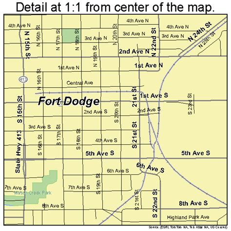 Fort Dodge Iowa Street Map 1928515