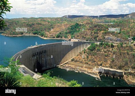 Kariba Dam Wall Stock Photo Alamy