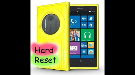 Nokia Lumia 1020 Reset Hard Reset Factory Setting Original Setting Youtube
