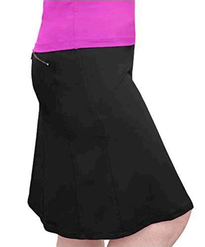 Kosher Casual Womens Modest Knee Length Swim Sport Skirt Black Size