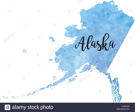 Abstract Alaska Map Stock Vector Image And Art Alamy