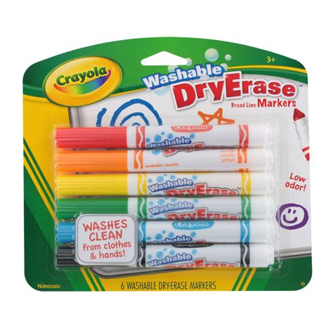 Crayola Dry Erase Whiteboard Washable Markers Broad Line Assorted