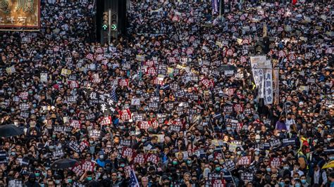 Hong Kong Protests Hundreds Of Thousands Turn Out For Largest March In