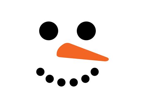 Download Winter Holiday Christmas Clip-Art: Smiling Snowman Face w ...
