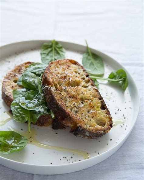 Savory Parmesan French Toast With Spinach Serves 4 6 Eggs 12 Na