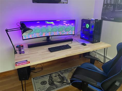 Rate my brand new setup. | Gaming room setup, Computer setup, Room setup