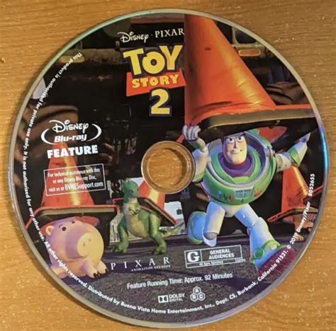 Toy Story 2 Disney Pixar Blu Ray Disc Only Authentic Us Issue Mint