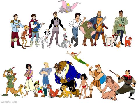 disney cartoon characters 25 full image