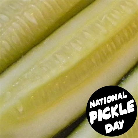 National Pickle Day November 14 2020 Pickles Food Cucumber