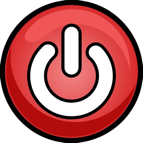 Power Button Red Clip Art At Vector Clip Art Online