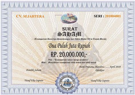 Instrumen Pasar Modal ~ Ekonomi