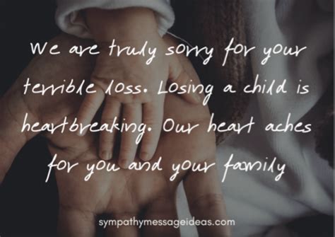 Words Of Sympathy For Loss Of Child Sympathy Card Messages