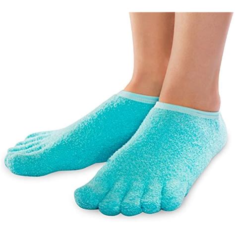 5 Toe Gel Moisturizing Socks Helps Dry Feet Cracked Heels Calluses