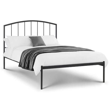 Onyx Anthracite Metal Bed Frame 5ft King Size Minimalist Bedroom
