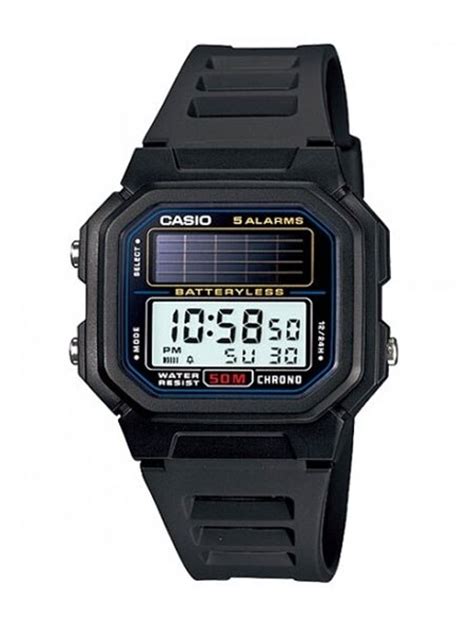 Casio Solar Light Powered Digital Watch With Alarm And Stopwatch Al