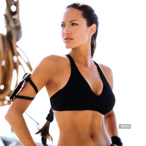 Angelina Jolie In A Still From The Film Lara Croft Tomb Raider