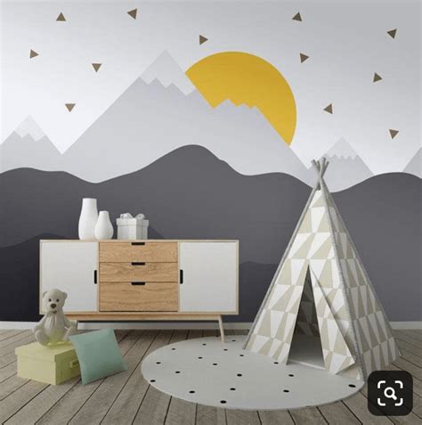 How To Paint A Diy Mountain Mural In Your Kids Room Iq Design