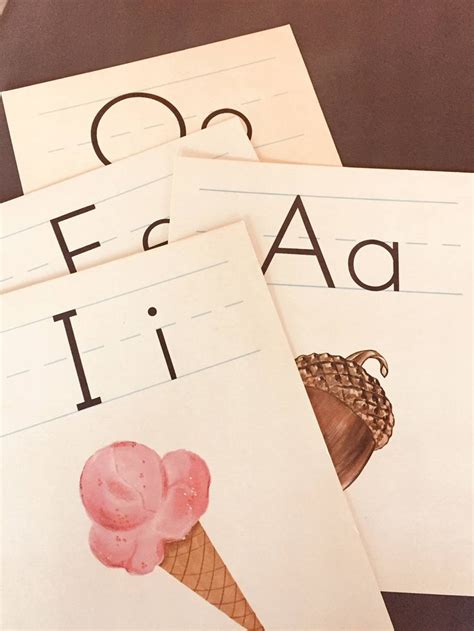 Giant Alphabet Poster Card I I For Ice Cream Alphabet Letter Art 1963