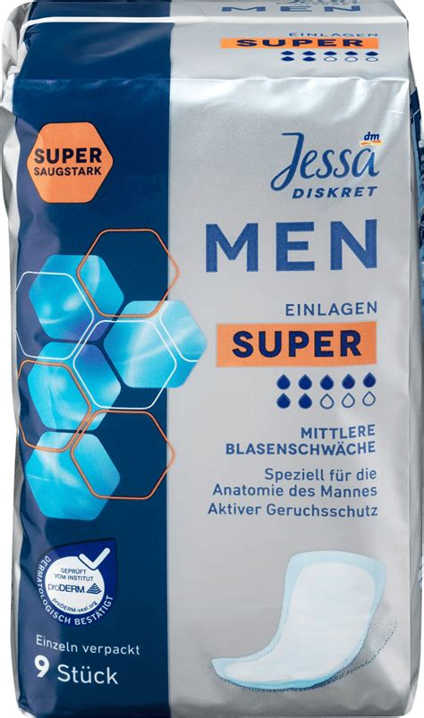 Jessa Diskret Men Einlagen Super 9 St Dauerhaft Günstig Online Kaufen
