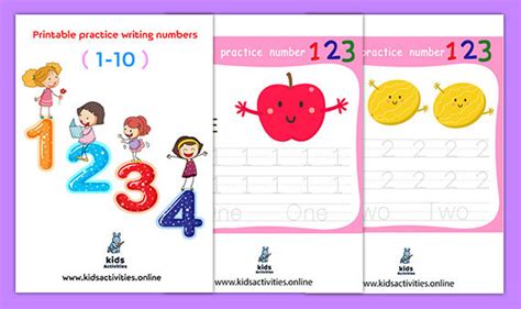 Learning And School Learning Numbers Kindergarten Worksheets 1 10 Number