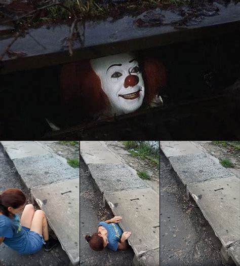 Pennywise Exploitable Pennywise In The Sewer Know Your Meme