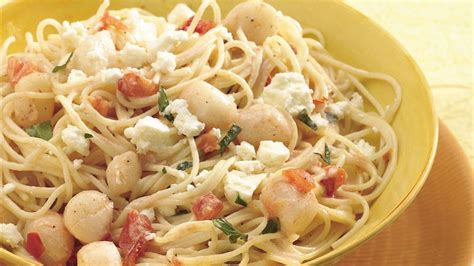 Creamy Scallops With Angel Hair Pasta Recipe From