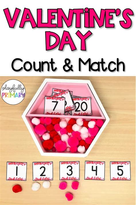 Valentines Day Hearts 0 20 Count And Match Number Writing Practice