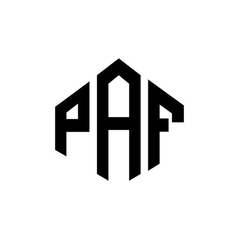 Création De Logo De Lettre Paf Avec Forme De Polygone Création De Logo