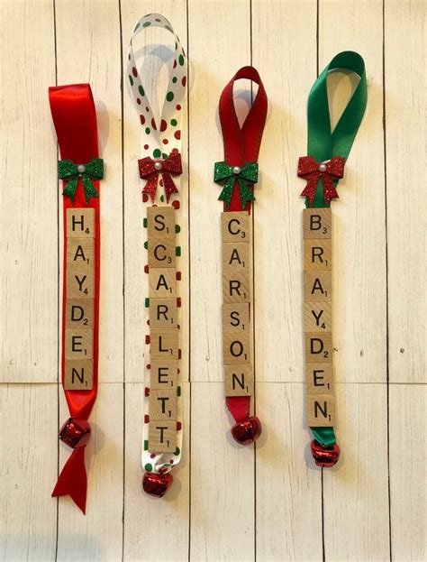 Scrabble Ornaments Personalized Scrabble Tile Ornament Etsy