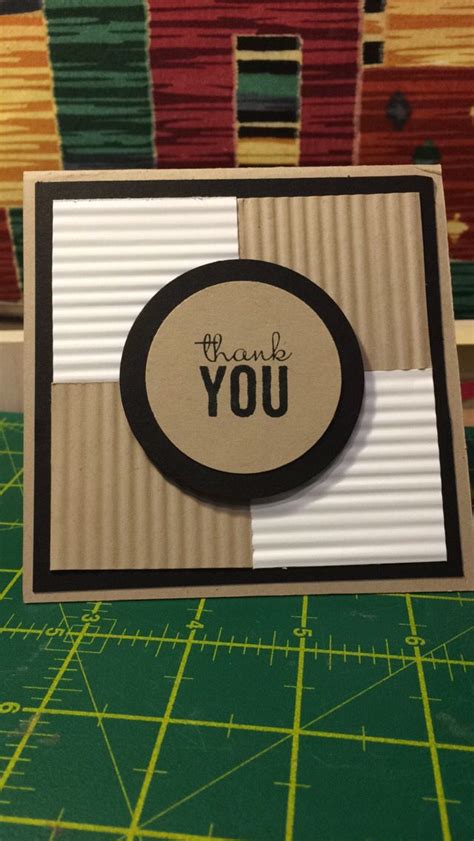 Thank You Card Made Using Stampin Up Male Cards Cards Thank You Cards
