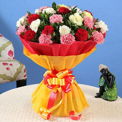 Online Mixed Carnations Bouquet Large Gift Delivery In Singapore FNP