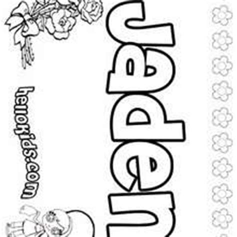 Jade Name Coloring Page Coloring Pages