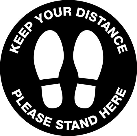 Keep Your Distance - Please Stand Here - Agsafe Store