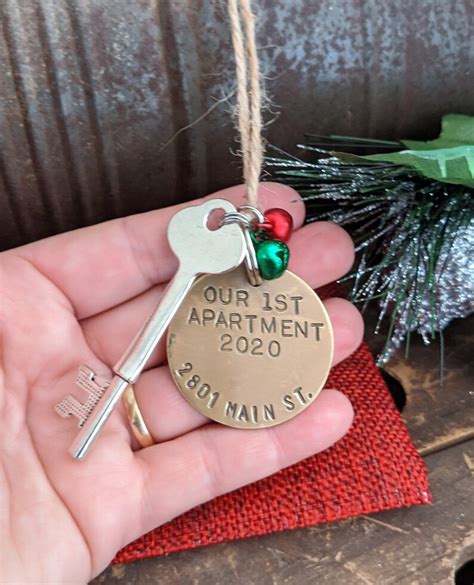 Our First Apartment Key Ornament Personalized Christmas Etsy Canada
