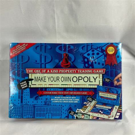 Make Your Own Opoly The One Of A Kind Custom Monopoly Board Game For