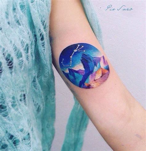 Mountain tattoos in colour, Sleeve tattoo | Tattoo Ideas For Girls