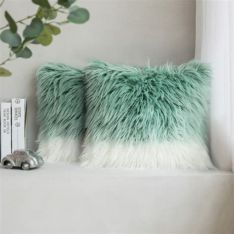 Phantoscope Luxury Mongolian Fluffy Faux Fur Series Square Decorative