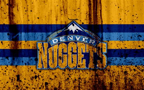 Download Wallpapers 4k Denver Nuggets Grunge Nba Basketball Club