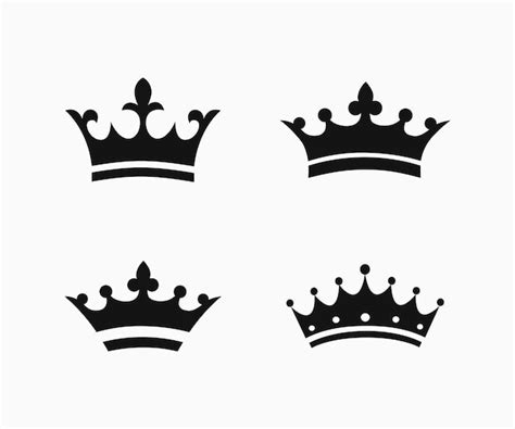 Premium Vector Royal Crown Icons Set Vector Template