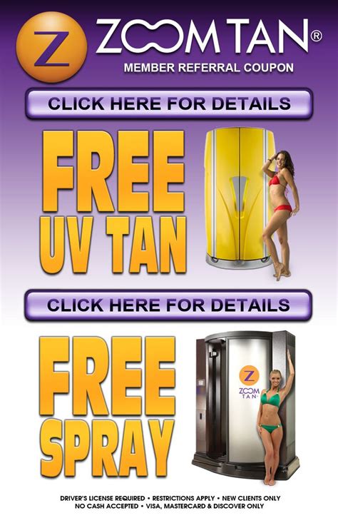 Free Spray Tan Or Uv Tan From Zoom Tan Free Spray Tan Spray Tanning