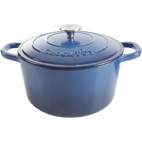Check spelling or type a new query. Crock-Pot 5 Quart Round Enamel Cast Iron Covered Dutch ...