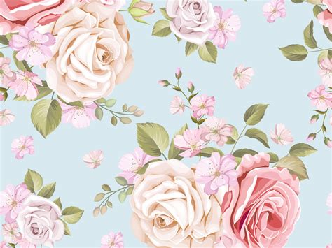Beautiful Floral Seamless Pattern By Lukasdedi Seamless Studio On Dribbble